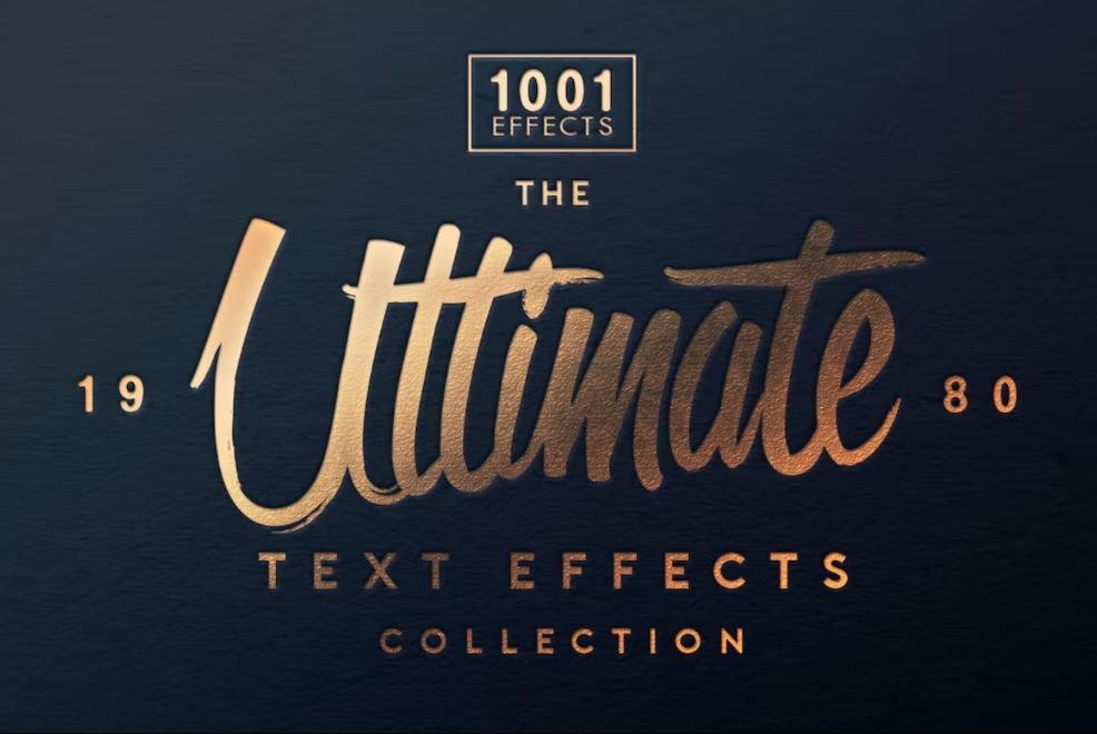 Gold Texture Text Effect