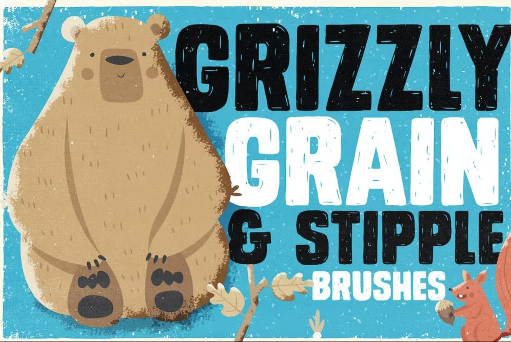 Grizzly and Grain Style Brushes