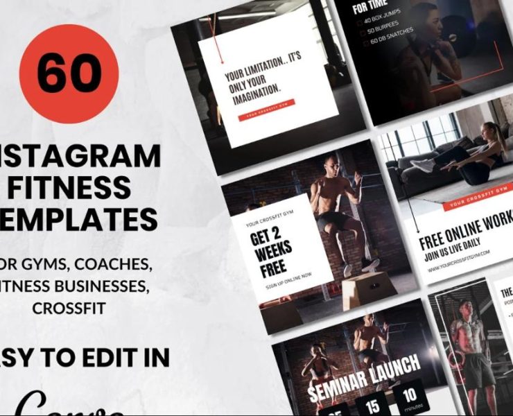 15+ Gym Instagram Post Templates FREE Download