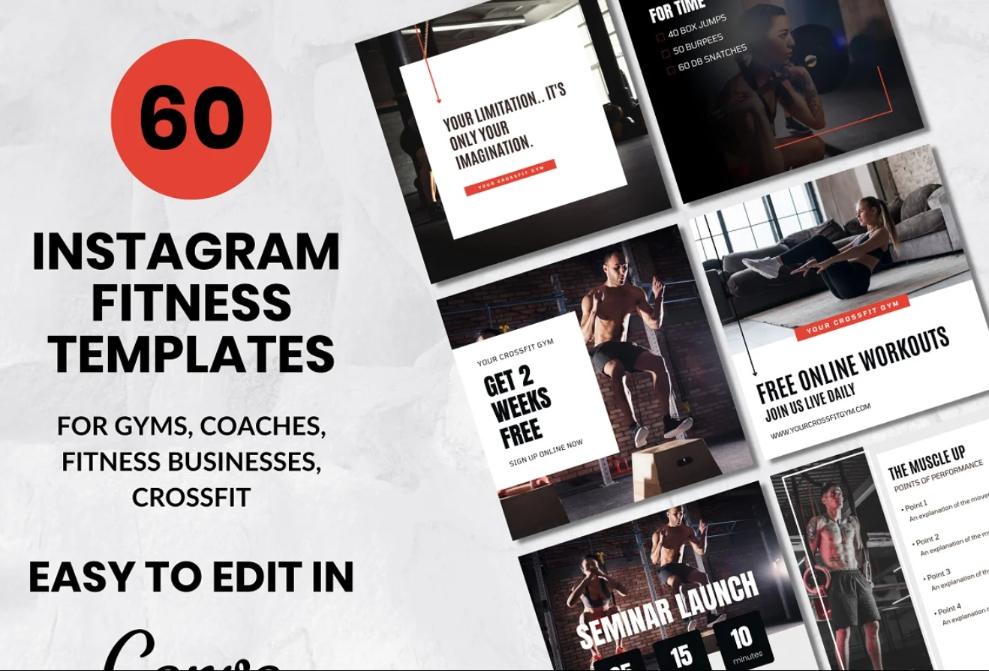 Gym and Coach Instagram Posts