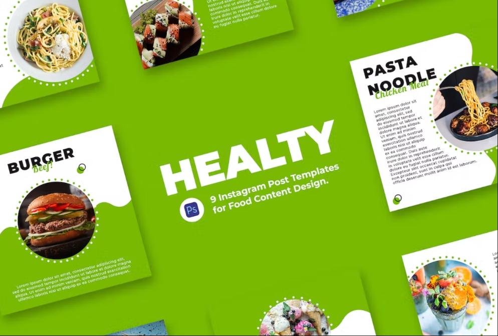 Healthy Food Post Templates