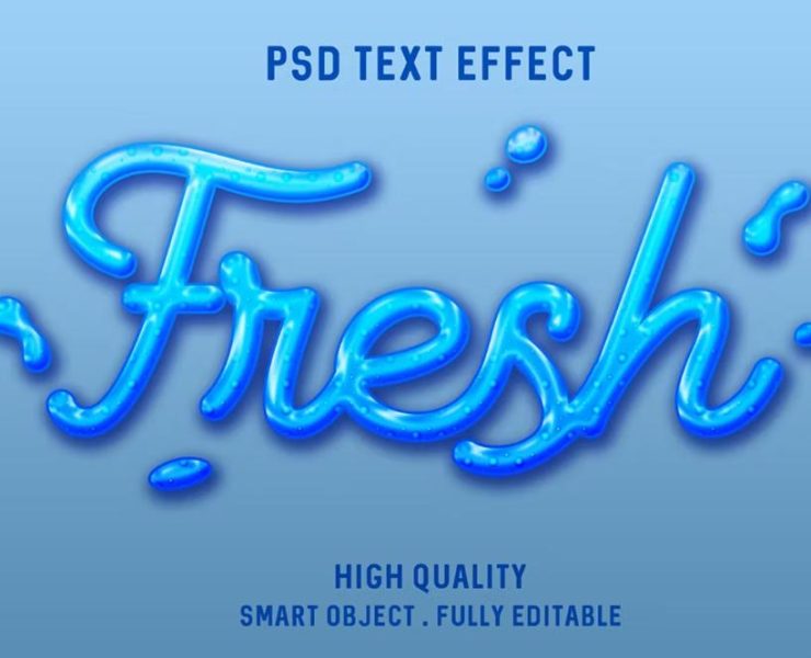 15+ FREE Liquid Text Effect PSD Download