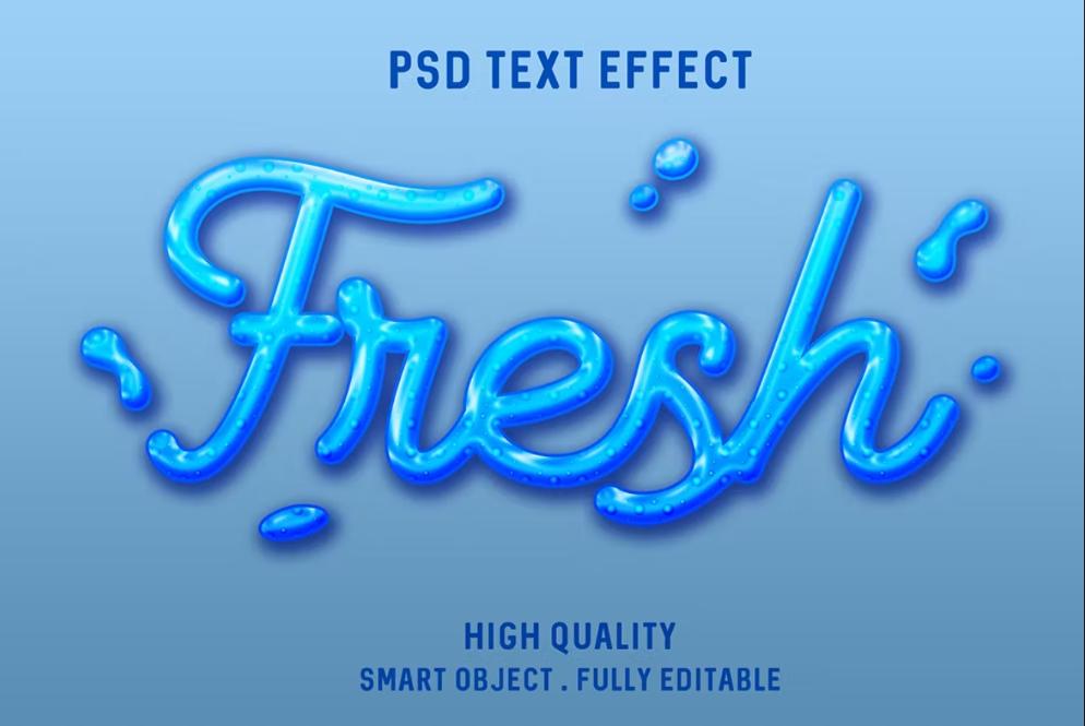High Quality Liquid Text Effect
