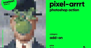 Pixelation Photoshop Action Effects