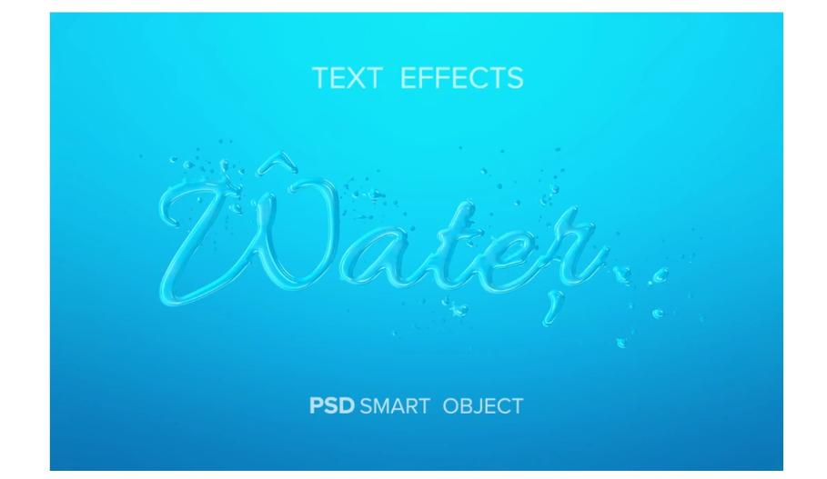 High Quality Water Text Effects FREE