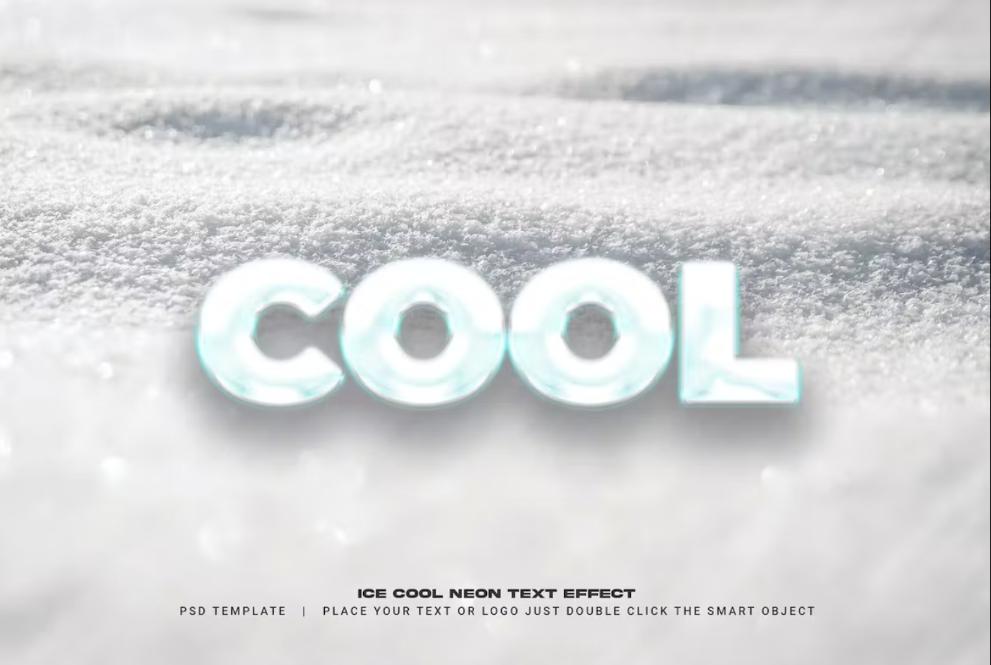 Ice Cool Neon Text Effect