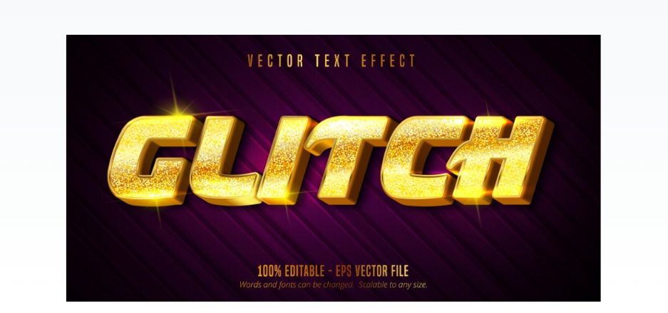 Luxury Glitch Text Effect