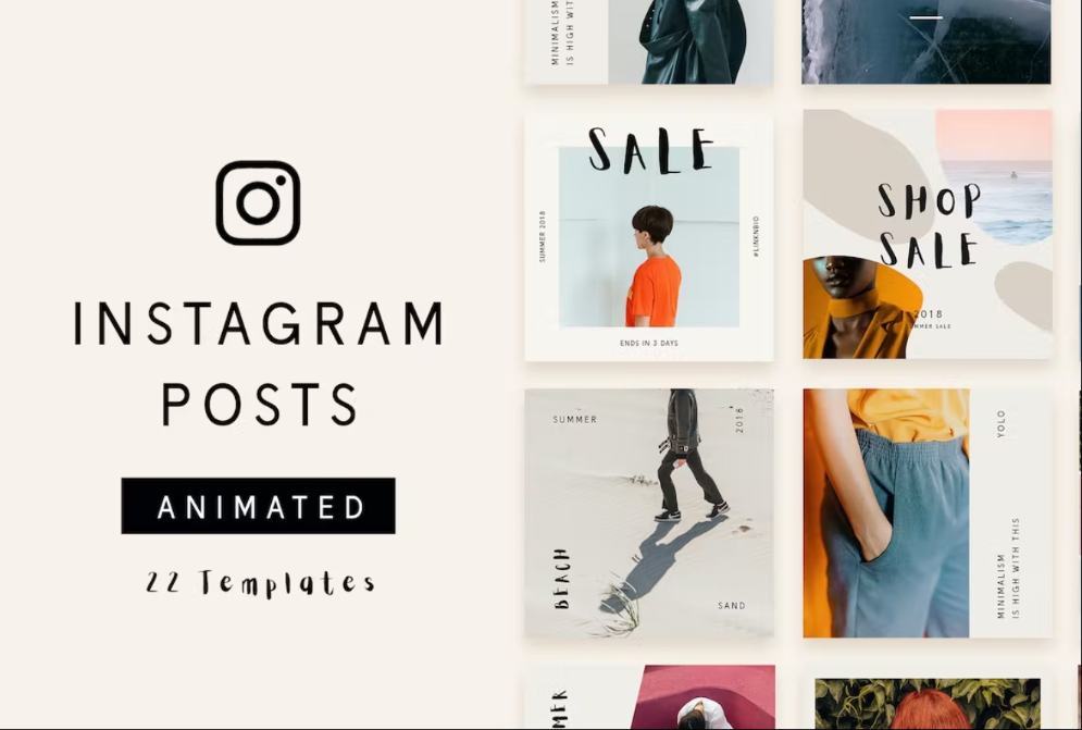 Minimal Feminine Instagram Post Templates