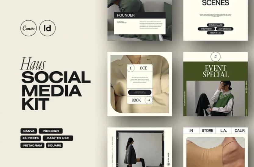 Modern Aesthetic Social Media Kit