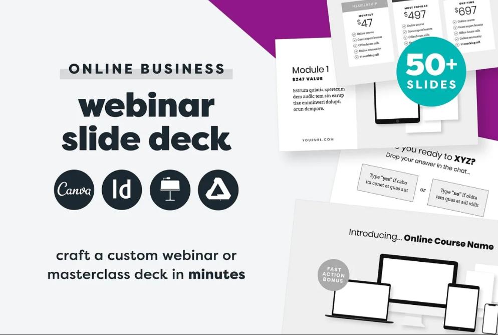 Online Business Slide Deck