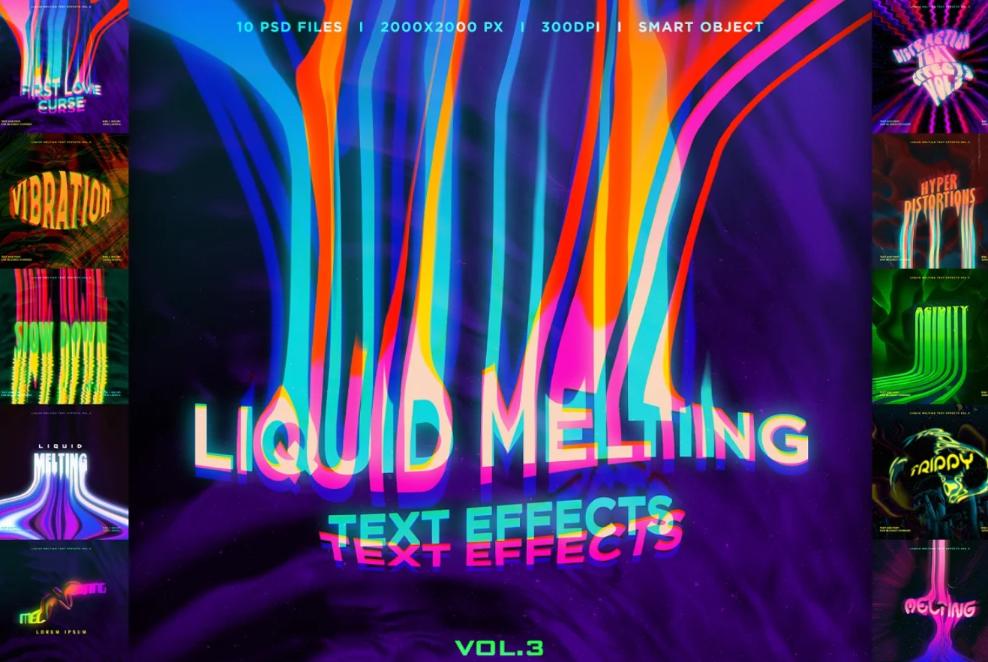 Professional Liquid Melting Text Effect