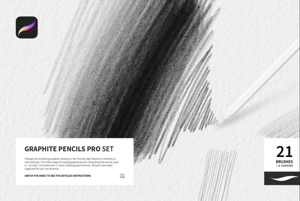 Professional Procreate Pencil Brushes