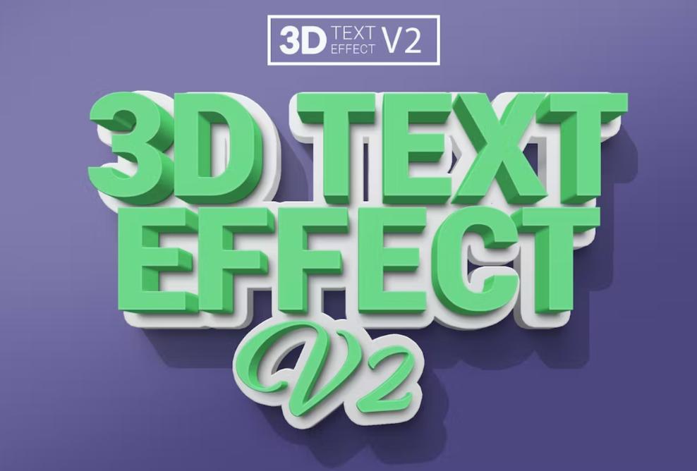 Realistic 3D Text Effects