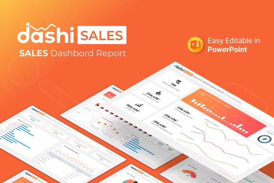 Sales Dashboard PowerPoint Templates