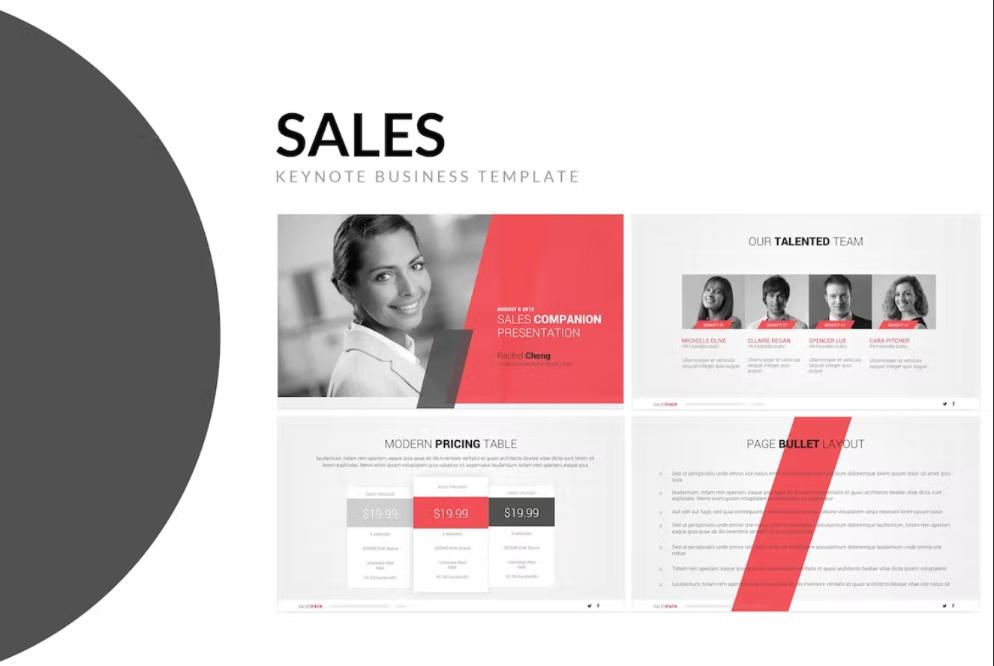 Sales Keynote Presentation Designs