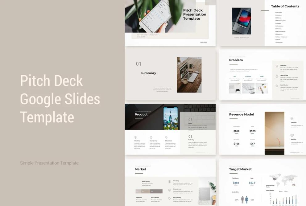 Sales Pitch Desk Google Slides