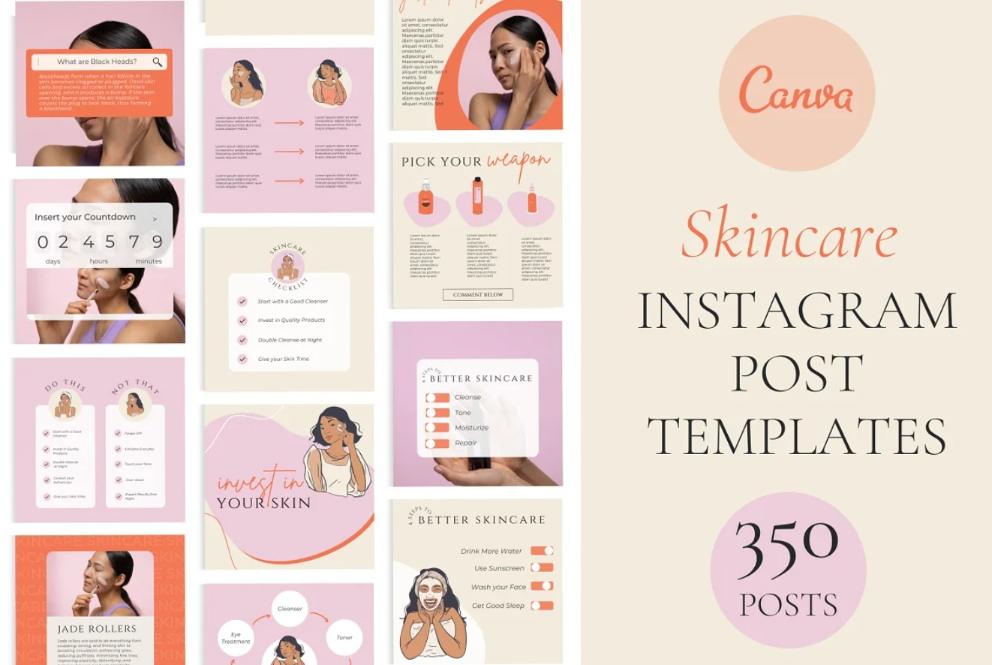 Skincare Instagram Post Templates