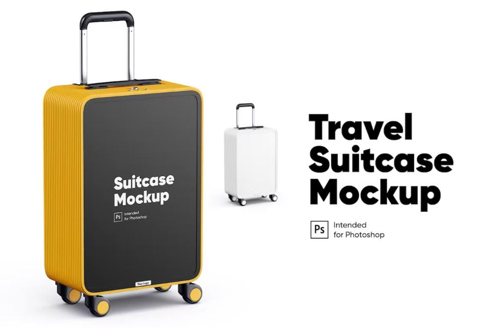 Travel Baggage Mockup PSD