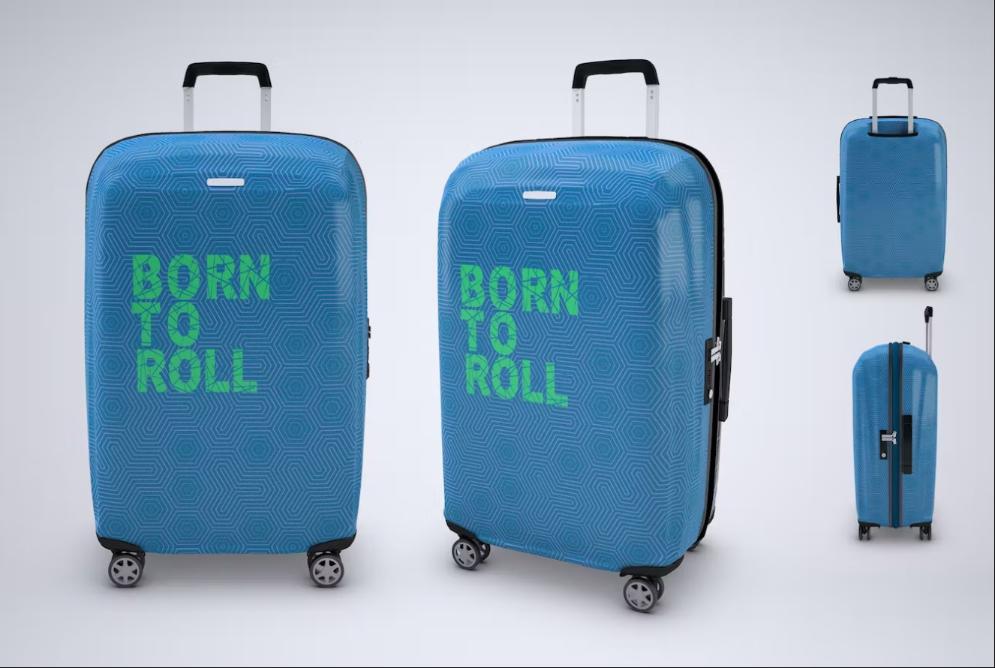 Travel Suitcase Mockup Template