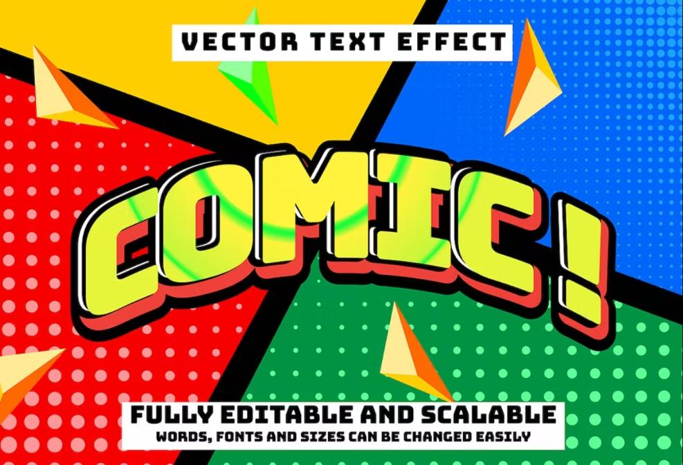 Vector Style Comic Text Effect