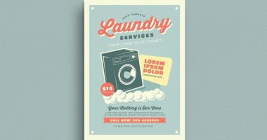 Laundry Services Flyer Template