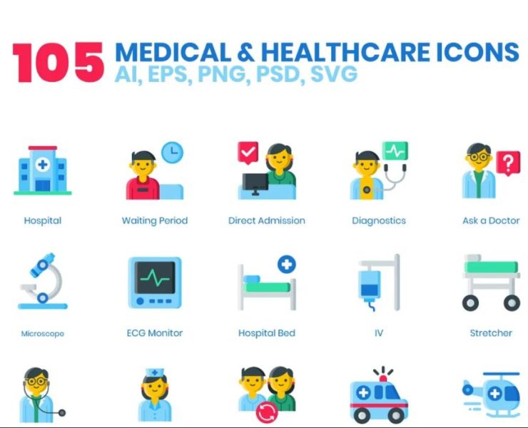 15+ Medical and Health Icons SVG EPS Download