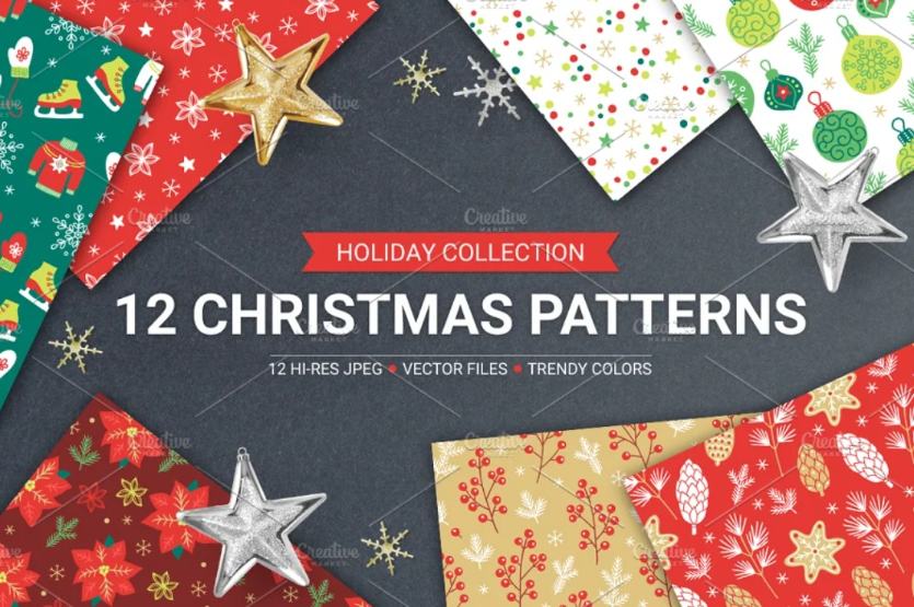 12 Uniqur Christmas Pattern Designs