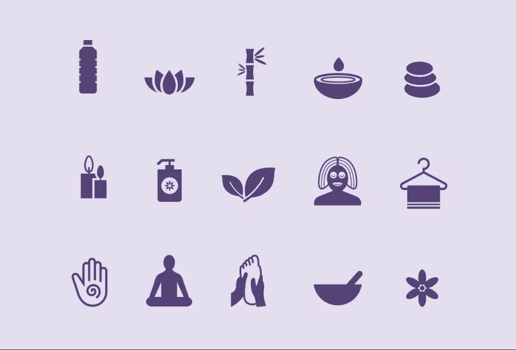 15 Massage and Spa Icons