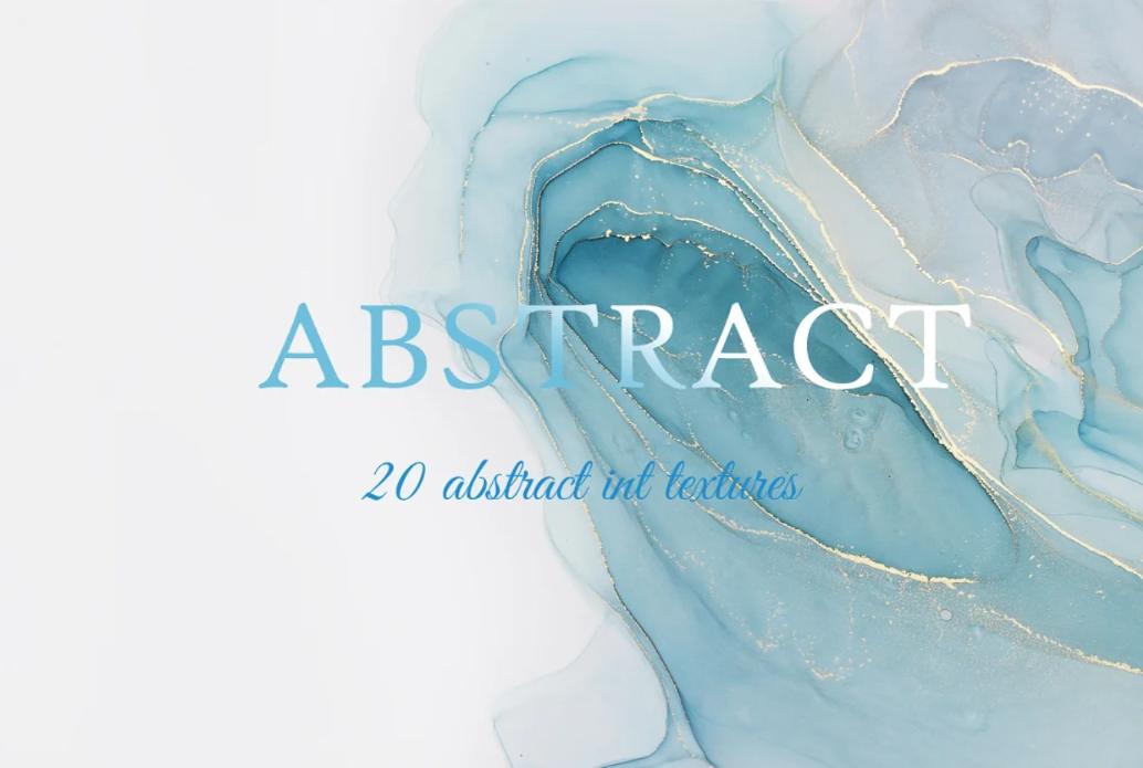 20 Abstract Ink Textures Pack
