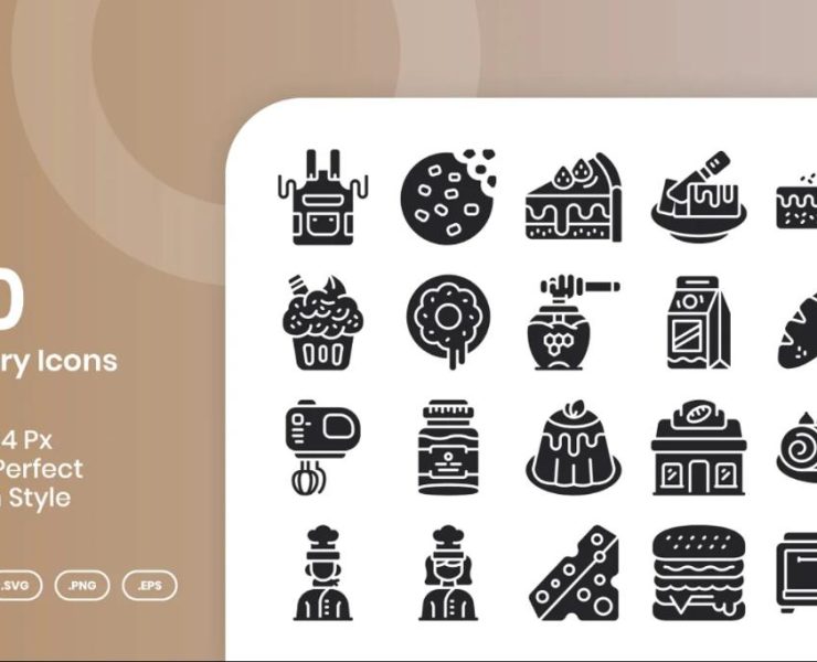 15+ Bakery Icons SVG PNG EPS FREE Download
