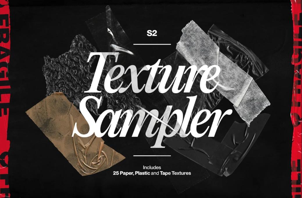 25 Plastic and Tape Texture Set