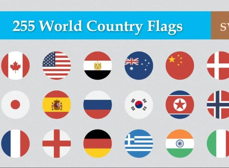 15+ World Flag Icons SVG PNG FREE Download