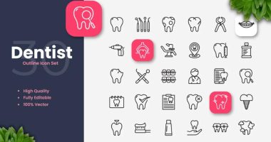 Dentist Icons Set