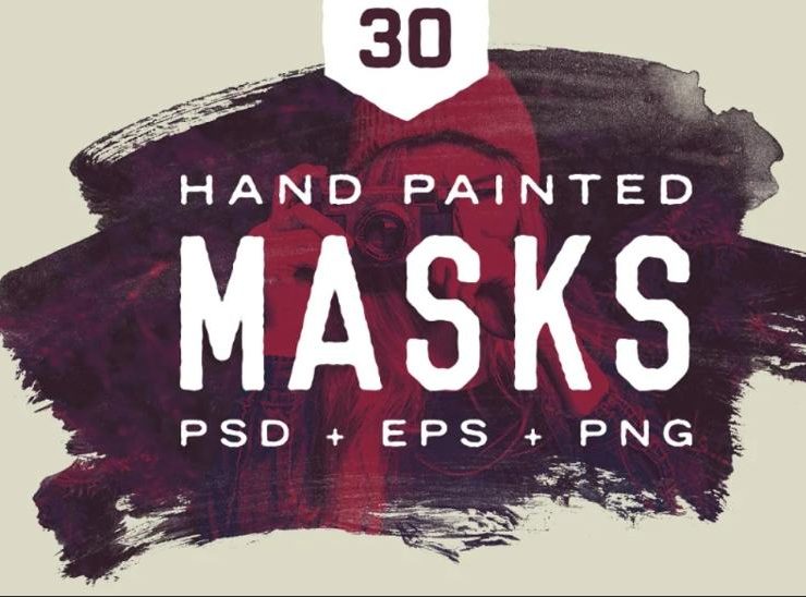 15+ FREE Watercolor Masks PNG PSD Download