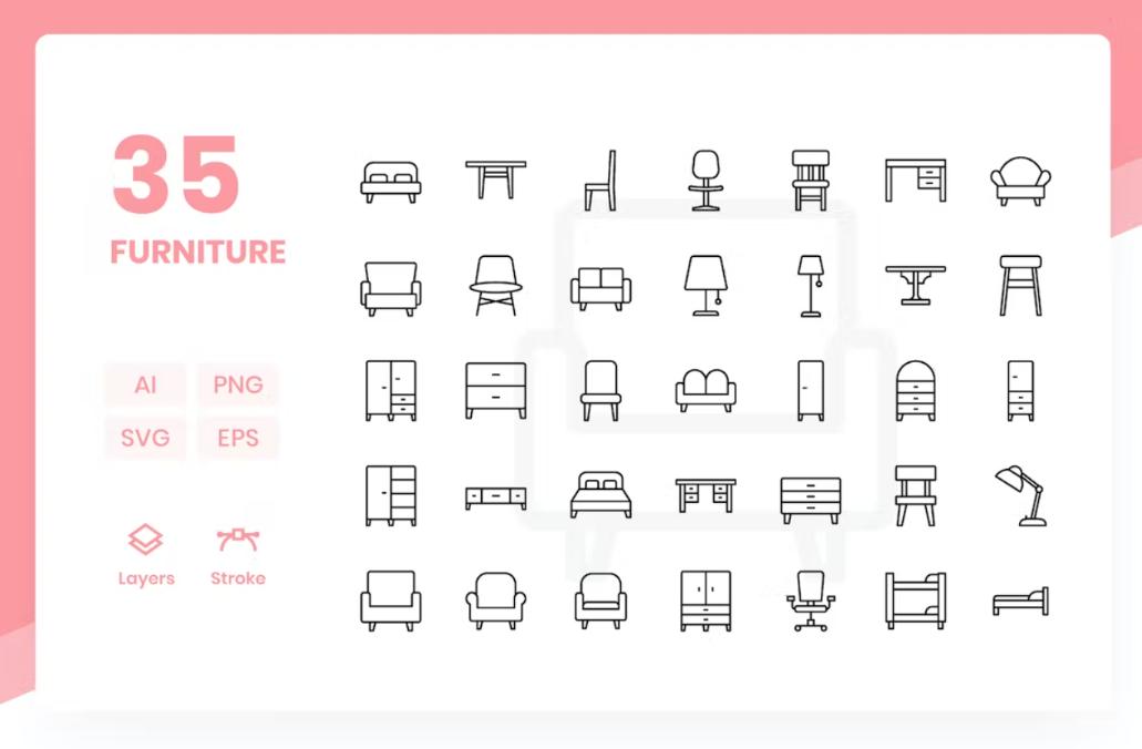 35 Professional Vector Icons Set