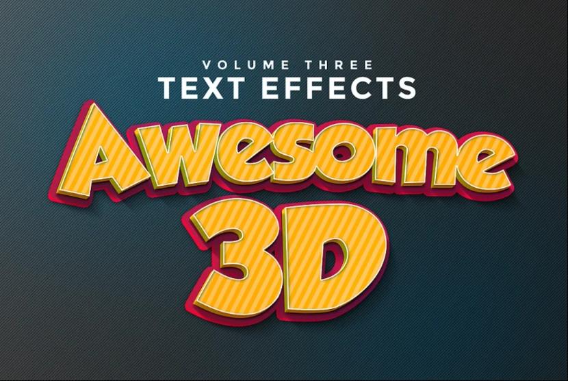 3D Comic Text Effects