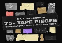 Tape Pieces Objects