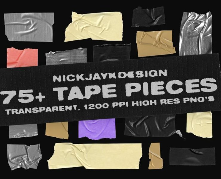 15+ Tape Pieces Objects PNG JPG FREE Download