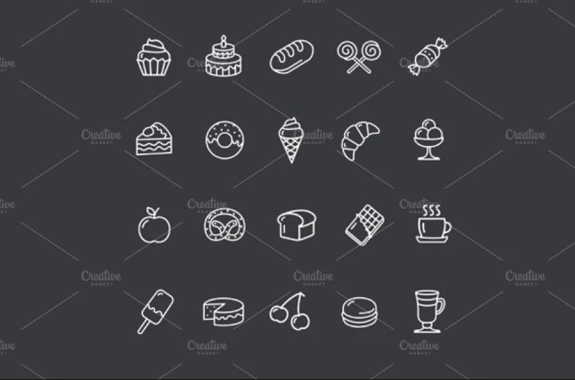 Bakery and Pastry Icons