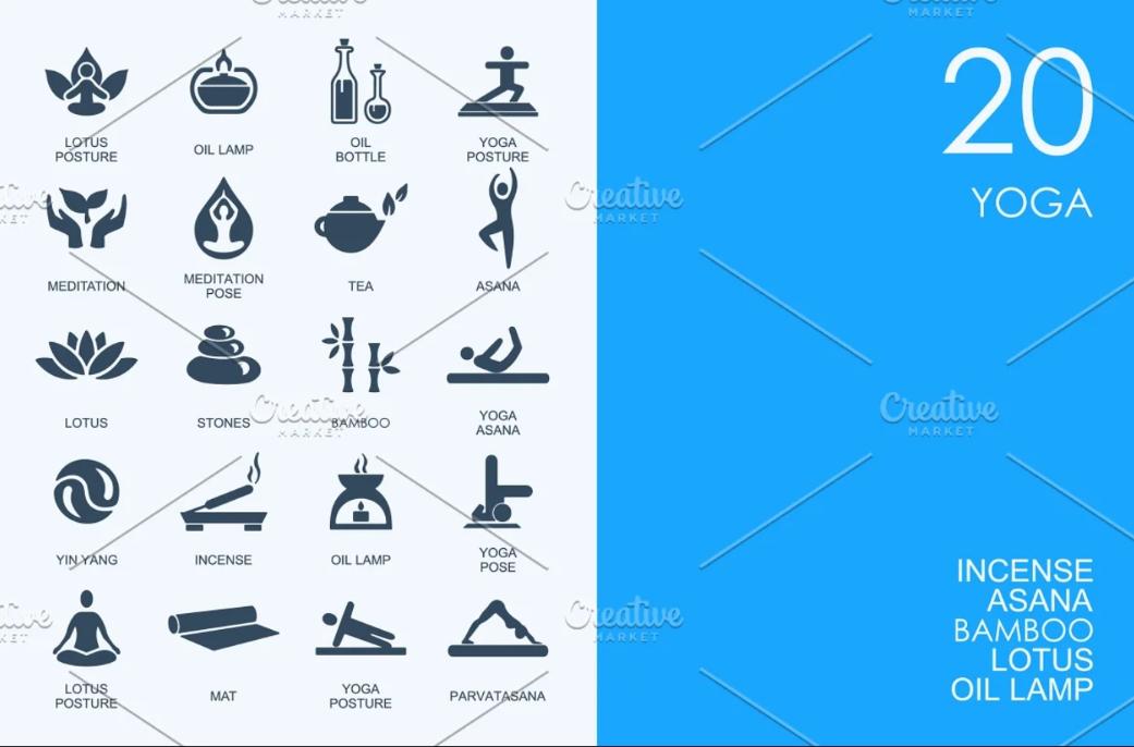 Beautiful Fitness Vector Icons