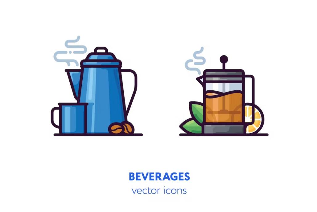 Beveraes Vector Icon Designs