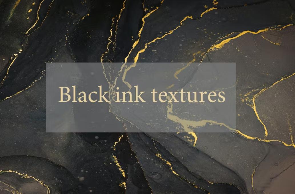 Black Ink Textures Pack