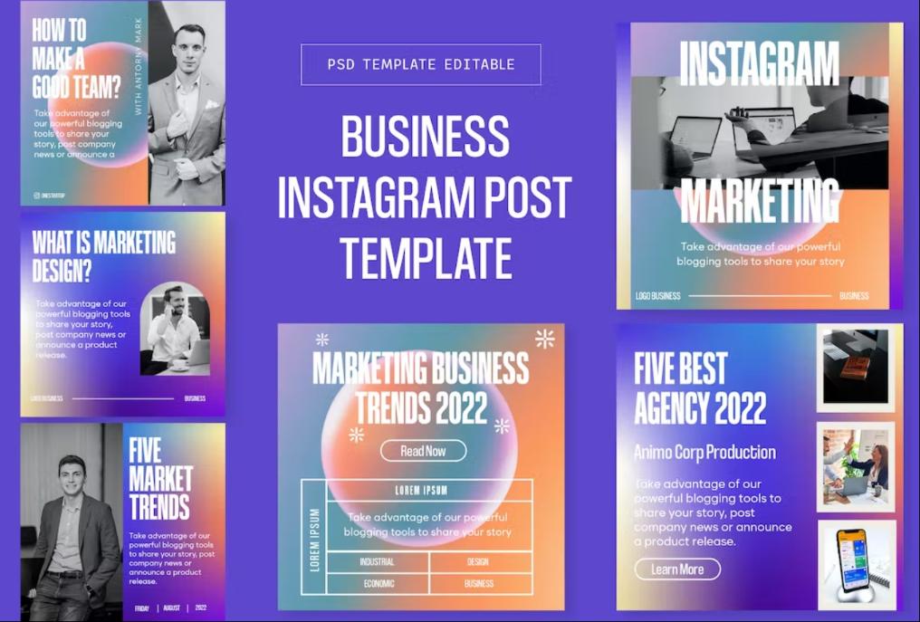 Busiiness Marketing Instagram Posts