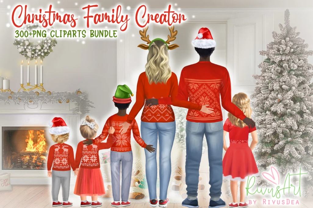 Christmas family Scene Creator