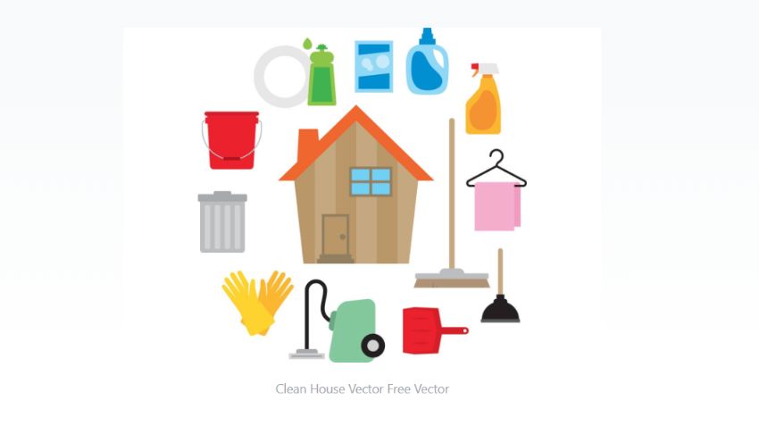 Clean House Vector Icons
