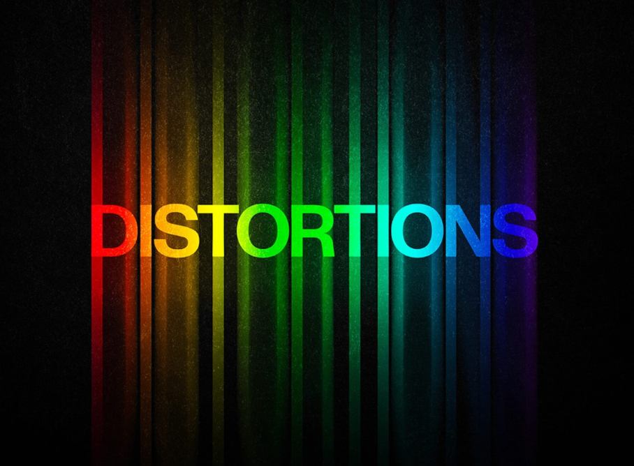 Coloful Distortion Text Effect