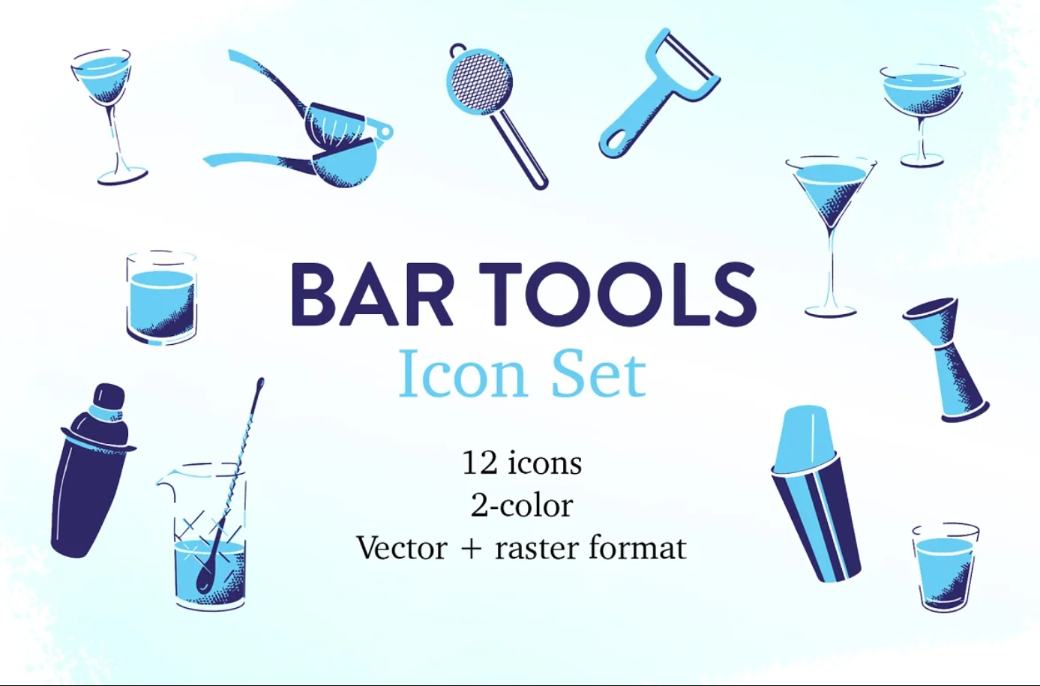 Colorful Bar Tool Icons