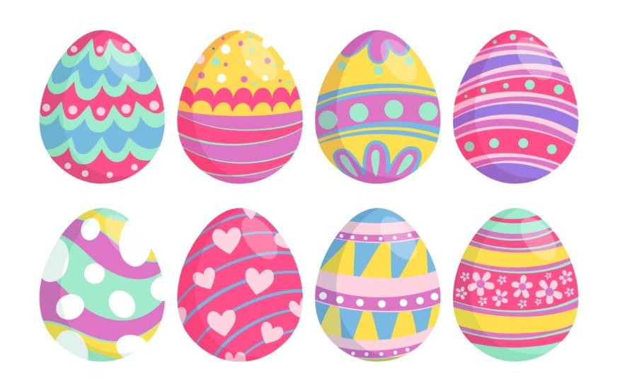 Colorful Easter Egg Illustrations