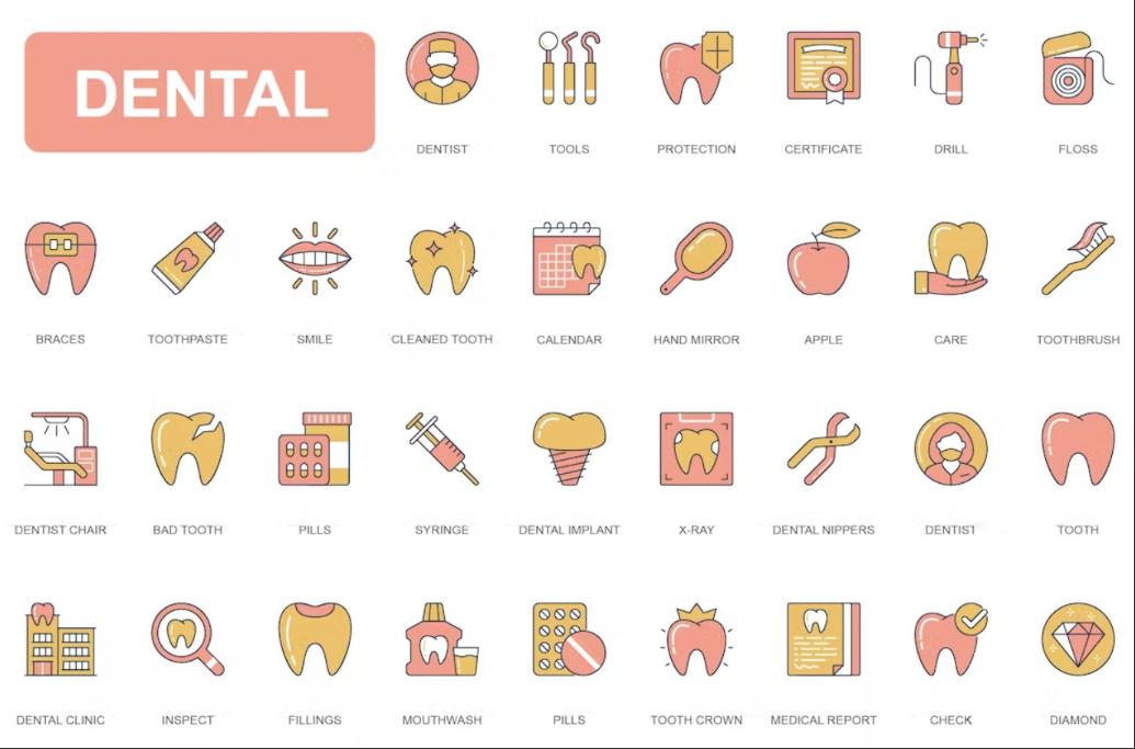 Colorful Vector Icons Set
