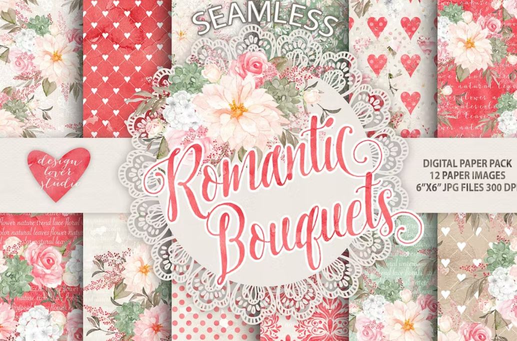 Creative Romantic Boquet Patterns